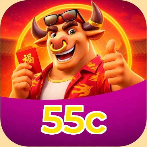 Plataforma 55c mostrando interface moderna, jogos certificados e recursos de segurança licenciados